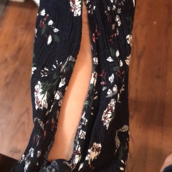 Ganji LA off the shoulder Navy shirt  Made in USA - Picture 6 of 6